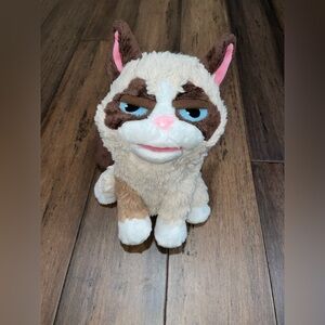 Grumpy Cat Hand Puppet Soft Plush Full Body Hashtag Collectible Toy